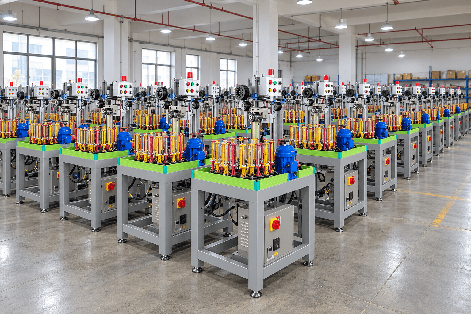 Braided machines at Jain Narrow Fabrics