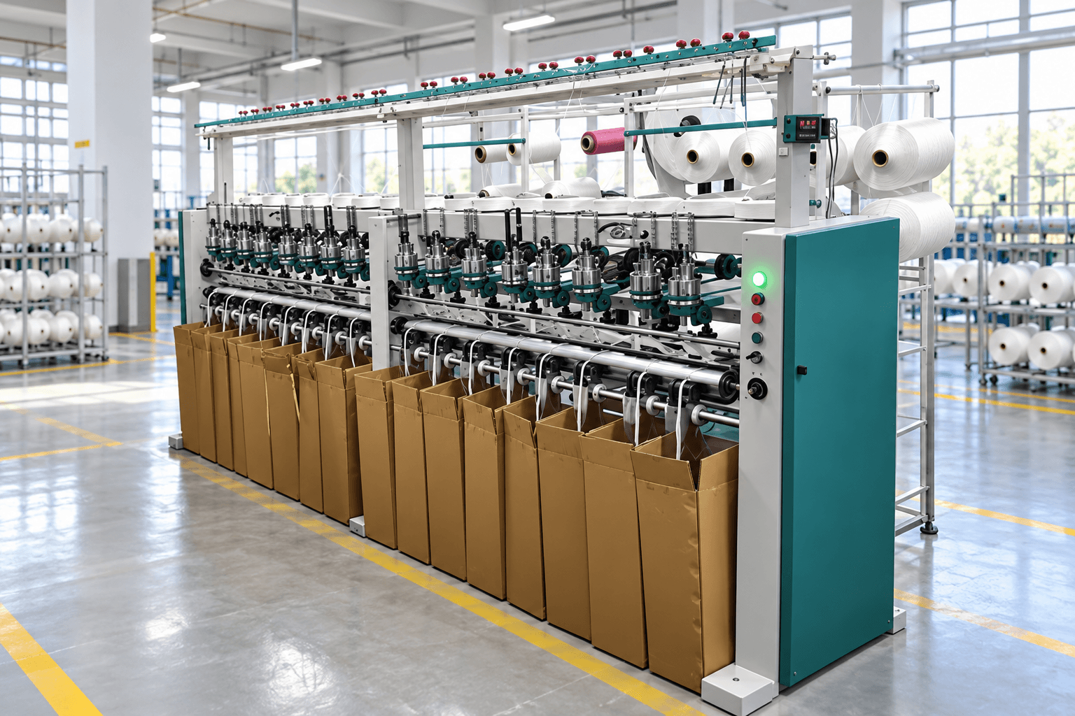 Mask Elastic machines at Jain Narrow Fabrics