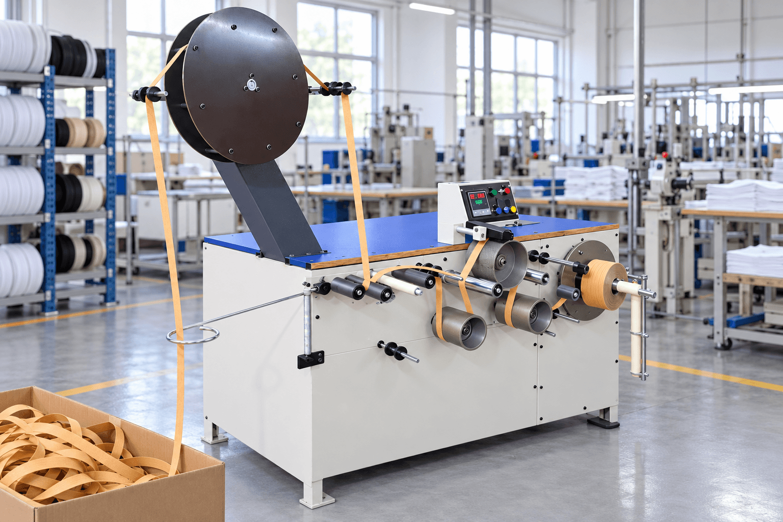 Rolling & Spooling machines at Jain Narrow Fabrics