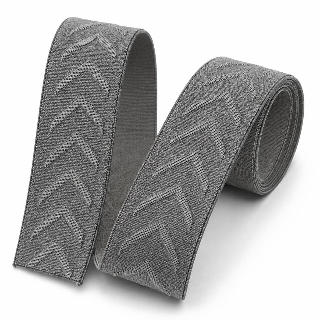Embossed V-Design Elastic