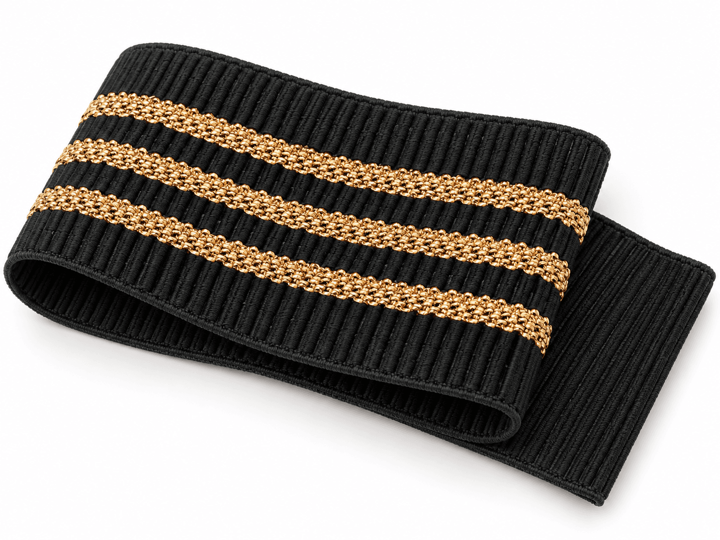 Ribbed-Striped Lurex Elastic view 2